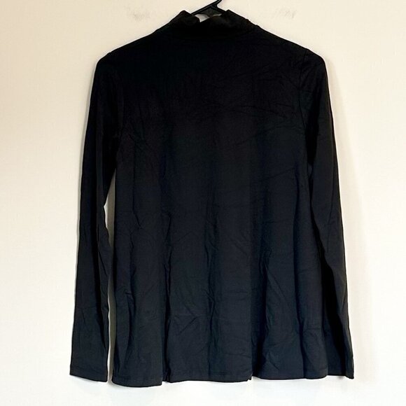 NWT Susana Monaco Gray Mock Neck Essential Long Sleeve Shirt - Small - Picture 5 of 5